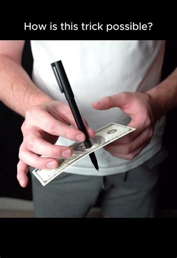 Insane Pen Through Money Magic Trick
