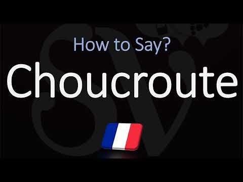 How to Pronounce Choucroute? (CORRECTLY)