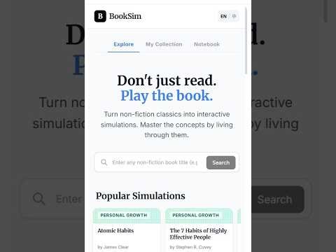 I Build a Book Simulation App