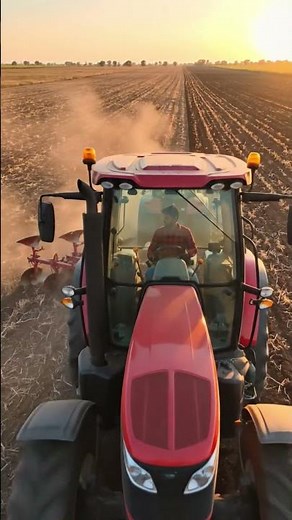 Amazing Tractor Work Across Endless Fields 🌅
