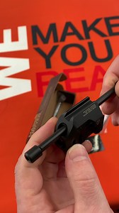 Modern compensator designed for the Glock 17 Gen4 pistol without theneed for a threaded barrel from the outside. Barrel mounted compensators add reciprocating mass and increase the moment of inertia to the operating system, which can have a negative effect on reliable cycling of recoil operated handguns. By separating the compensator from the operating components after ignition, the MD comp allows for close to stock cyclic speeds, and reduces reciprocating mass. Due to the simple design, the com