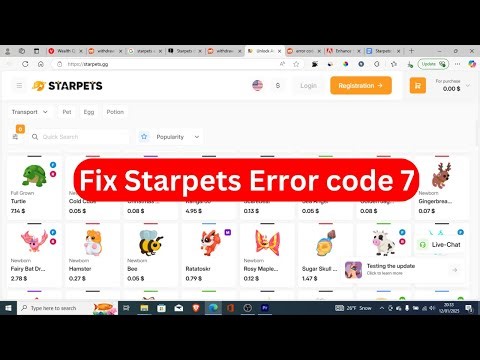 Starpets: Error code 7 (Quick fix)
