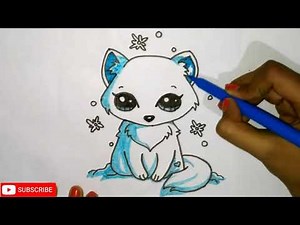 How To Draw Arctic Fox Step By Step | Arctic Fox |