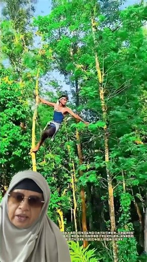 Flying Through Trees Using Just Branches! #shorts #trending
