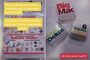 McDonald's worker explains 'points system' that gets staff free food