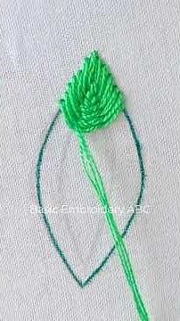Feather stitch hand embroidery tutorial needlepoint work #embroidery #handembroidery #beginnersonly
