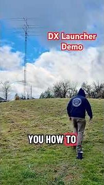How to install wire with DX-Launcher! #HamRadio #dipole #dxing