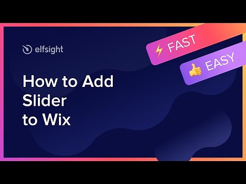 How to Add Slider to Wix