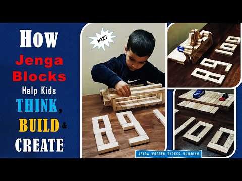 Building Creativity & Focus in Kids with Jenga Blocks | Learning Through Play (Jenga Tutorial #127)