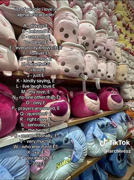 People I Love in Alphabetical Order