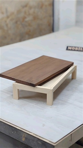 wooden pc stand idea