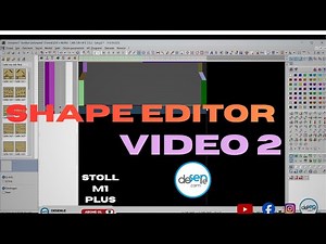 STOLL M1 PLUS SHAPE EDITOR KALIP PROGRAMI DERS 2