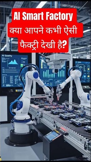 AI Smart Factory कैसे काम करती है? Future Factory Technology 🤖🏭 ⭐ #shorts