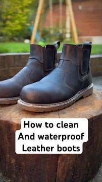 How to clean leather boots #motivation #moneysaving #leather #british #diy