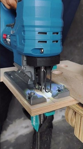 This is how I cut precision using a jigsaw with a simple jig.