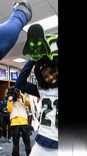 @Seahawks defense had fun with the Captain's headdress he gifted them after an incredible game. | Captain SeaHawk