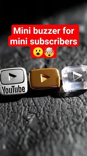 Youtube mini buzzer buttons😱 #shorts #youtubeshorts