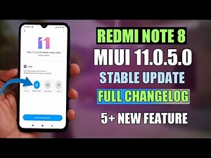 Redmi note 8 Miui 11.0.5.0 Stable New Update Full Changelog | Redmi note 8 New update