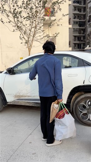 😭 Tata curvv पे laga scratch kya Karu #minivlog #shorts