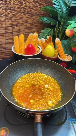 Three-in-one popcorn popcorn corn kernels Homemade popcorn tutorial for making popcorn at home C