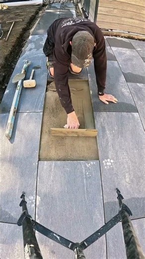 Clean cut porcelain tile without a problem w/ Evolution Cordless Disc Cutter!