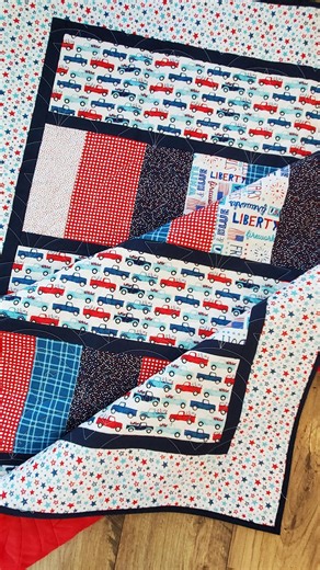 Handcrafted Patriotic Red White & Blue Quilt, Patchwork July 4th Quilted Blanket - Etsy