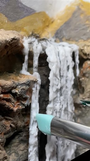 Kayakasaurus on Instagram: "Diorama Cube Autumn #diorama #miniature #art #dinosaur #paleoart"