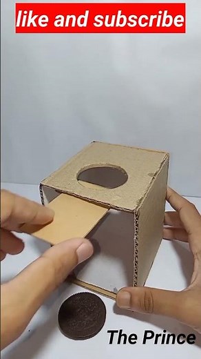 Make An Oreo Dispenser Machine With Cardboard #shorts #theprince #diy #oreodispensermachine