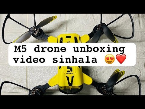 M5 Drone Unboxing & Review | Sinhala | Budget Drone for Beginners 😍❤️