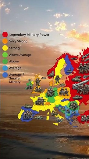Which European country has the strongest military? 🌍⚔️ #europe #geography #geographythroughmaps