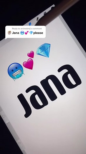 Reply to @animebmj hope you like 😻 #jana #procreatenames #satisfy #123PandoraME #fypシ #names #taps #asmr