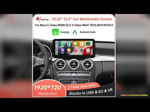 Linux Multimedia Screen Wireless CarPlay Android Auto for MercedesBenz W205 W176 GLC A C V Class