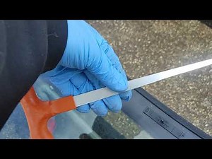 Windshield cut out tools . Fiber line guide . Save fiber line . Quick tip .