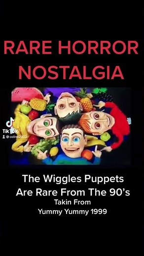 RARE HORROR NOSTALGIA : The Wiggles Are Puppets From Yummy Yummy 1999 Video
