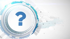 Download question mark sign faq icon animation white digital elements technology background for free