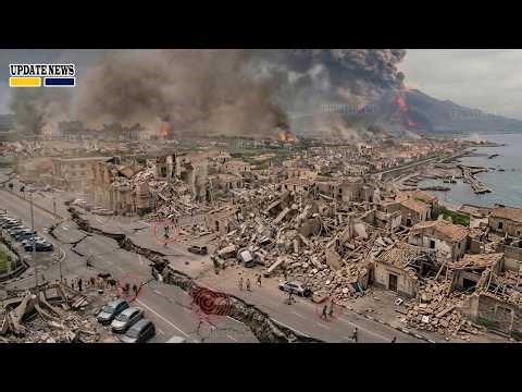 🚨Mount Etna Erupted: After a 6.5 Magnitude Quake shakes Sicily Today - Hundreds Buildings Collapses!