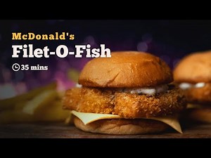 McDonald’s Filet-o-fish | Homemade Filet-O-Fish | Crispy Fish Burger | McDonald’sRecipe | Cookd