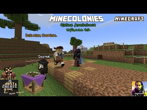 Just Create SMP mod pack & Minecolonies Shire Additions, Barracks, Hospital Ep.32
