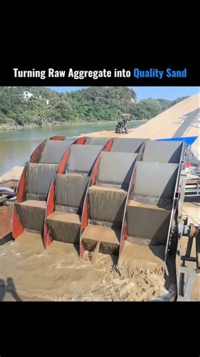 Trendingsociety on Instagram: "In modern aggregate processing, quality isn’t optional—it’s essential. Wheel Sand Washers are redefining how producers achieve clean, consistent, and specification-ready sand. Using a smooth rotating wheel, these machines gently yet effectively scrub away clay, silt, and organic impurities, delivering a noticeably cleaner and higher-value product. What truly sets wheel sand washers apart is precision. Their intelligent design allows tight control over fine removal,