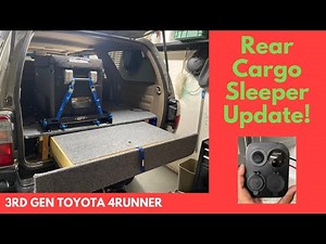 Rear Cargo Sleeper Storage System Updated Version! Toyota 4Runner