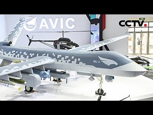 中国航展上的“矛与盾”！大型无人机翼龙-3首次公开亮相，国产大飞机“三兄弟”震撼集结 | CCTV「蓝天盛会——第十四届中国国际航空航天博览会」20221109