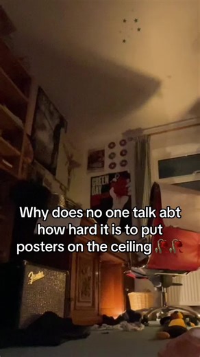 Challenges of Hanging Posters on the Ceiling