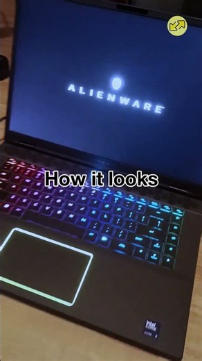 Is this the cleanest gaming laptop ever? #alienware #tech #gaming #shorts