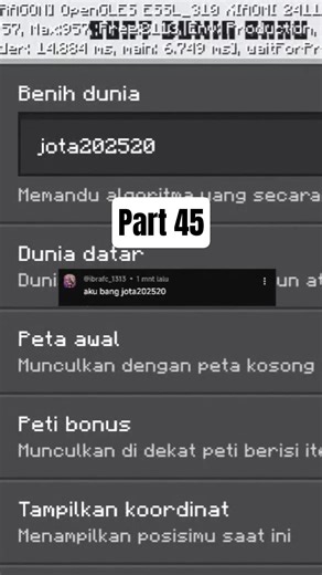 Review seed Minecraft | part 45 #review #minecraft #shorts #viral #riyanmc