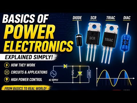 Basics of Power Electronics | Diode, SCR, TRIAC & DIAC Explained