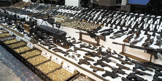 El 36% de armas usadas por crimen, compradas en EU
