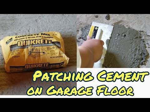 Fixing Garage Floor using Quikrete cement