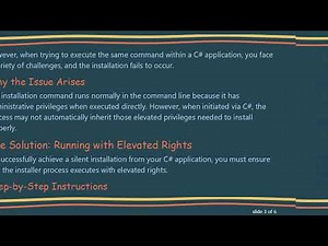 How to Achieve a Silent Installation of MSI in C#