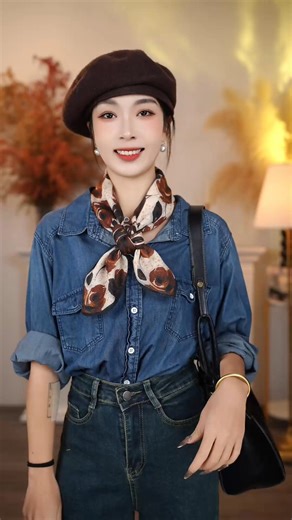 173K views · 2.2K reactions | 点击购买链接 https://nancheng-scarf.com/products/vintage-rose-french-style-warm-scarf | 云旗服饰配饰 | Facebook