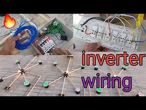 ▶️ inverter house wiring full 100% grid and inverter connection